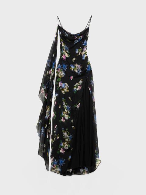 Blumarine SILK CHIFFON DRESS WITH EMBROIDERED PRINT