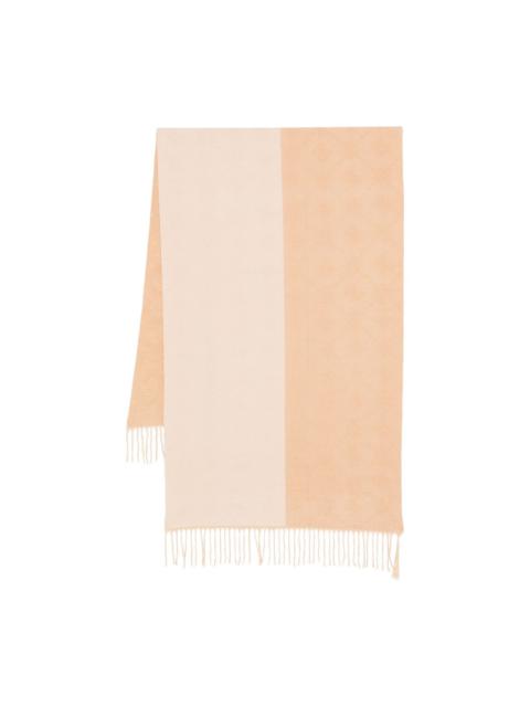 GUESS USA fringed two-tone scarf