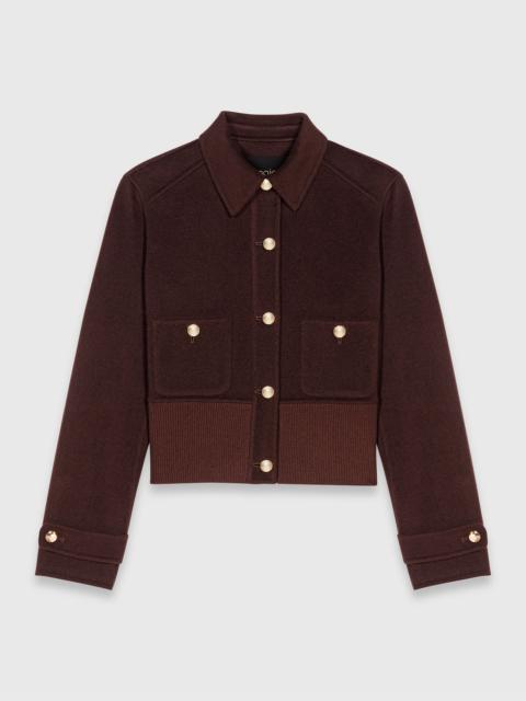 maje Short cropped coat