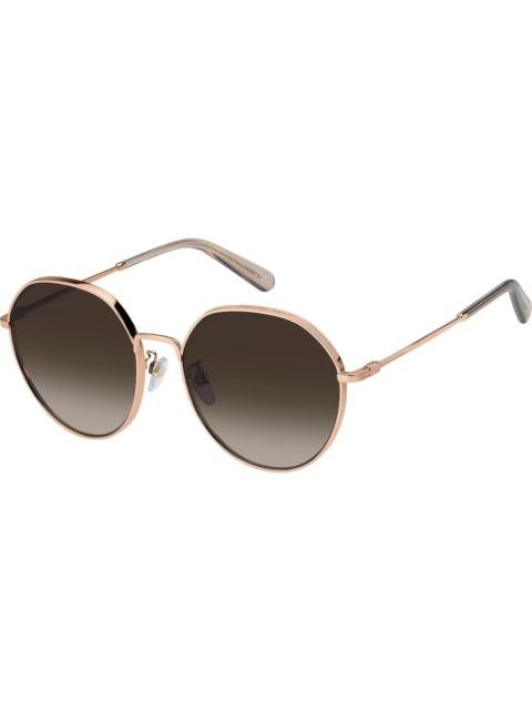 Marc Jacobs Marc Jacobs Brown Gradient Round Ladies Sunglasses MARC 830/F/S 0PY3/HA 58