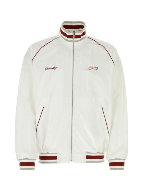 Givenchy White nylon bomber jacket