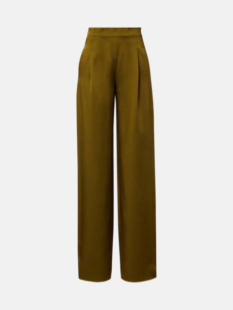 Max Mara Cono satin wide-leg pants