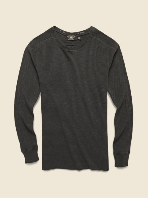 RRL by Ralph Lauren Waffle Crewneck - Faded Black