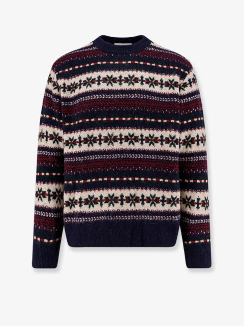 Dunst Dunst Fairisle Knit Sweater Navy Unisex