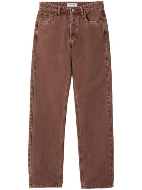 Miu Miu Miu Miu Women Five-Pocket Bull Denim Trousers