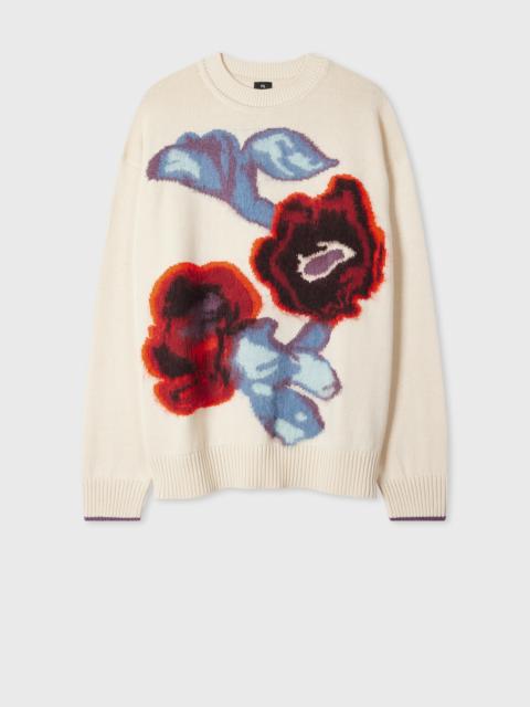 Paul Smith Women's Cream 'Hazy Floral' Oversized Sweater