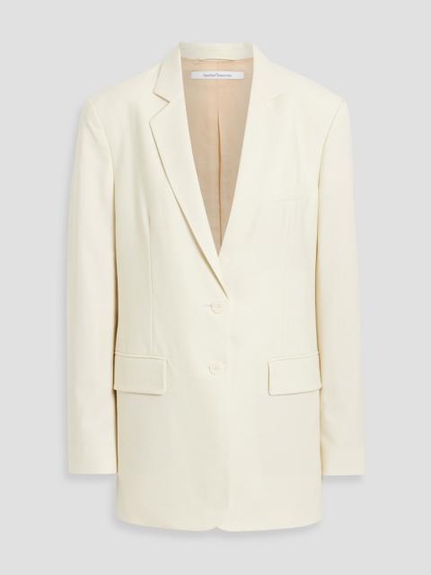 Another Tomorrow Wool-crepe blazer