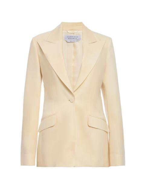 GABRIELA HEARST Leiva Blazer in Ivory Virgin Wool