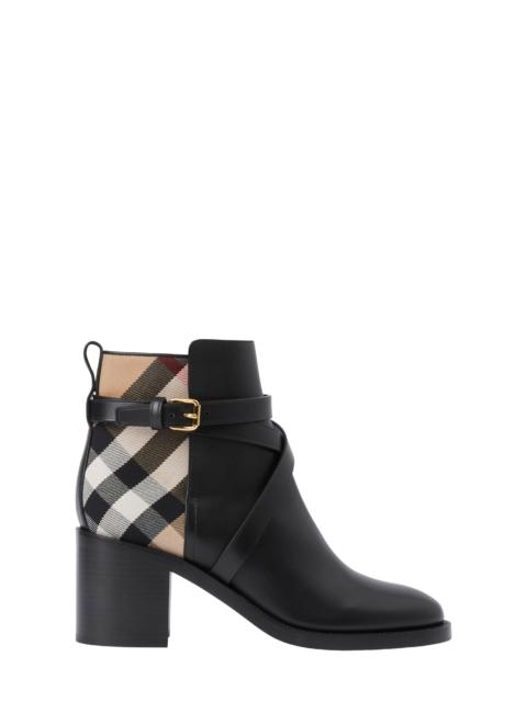 Burberry Pryle Check Block Heel Bootie