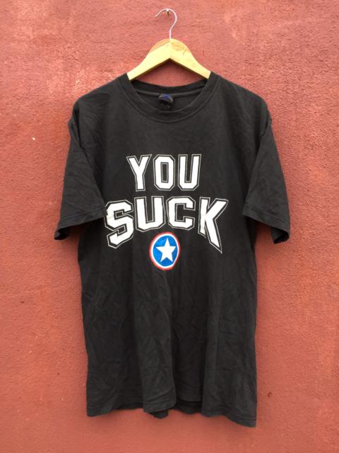 Other Designers Vintage - Vintage 00s 2002 WWF KURT ANGLE you suck tshirt dope hype