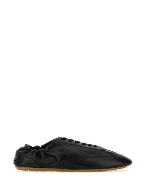 SAINT LAURENT Saint Laurent Men Black Leather Lewis Sneakers