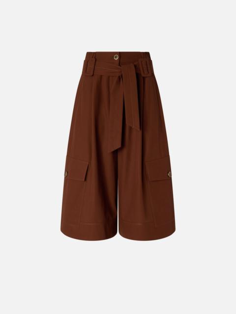 PINKO FLUID LONG SHORTS IN COTTON