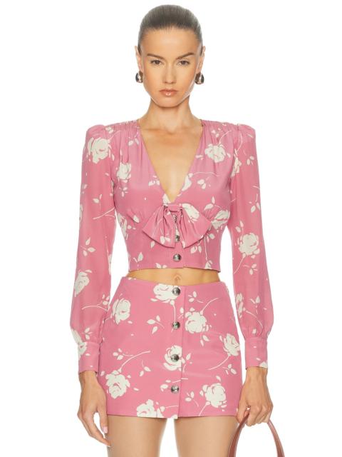 Alessandra Rich Long Sleeve Top