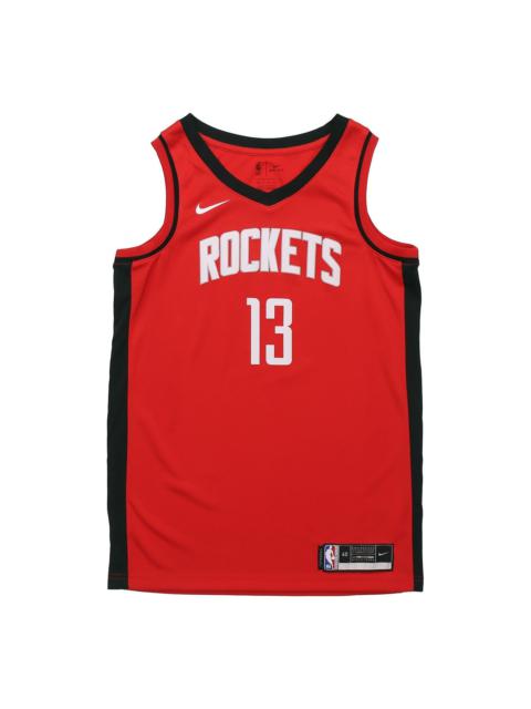 Nike NBA SW 20 Houston Rockets 13 James Harden Rockets Icon Edition 2020 Swingman Jersey Red CW3666-