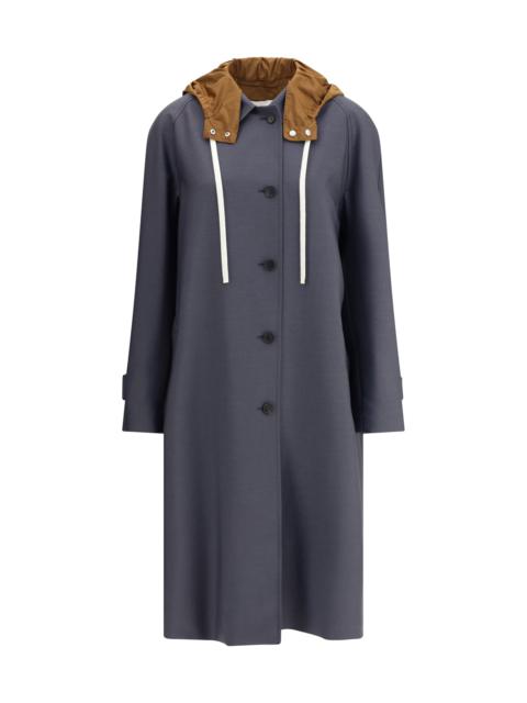 MIU MIU コットンブレンド リバーシブル オーバーコート マルチカラー MiuMiu(ミュウミュウ) コート(レディース) - 海外