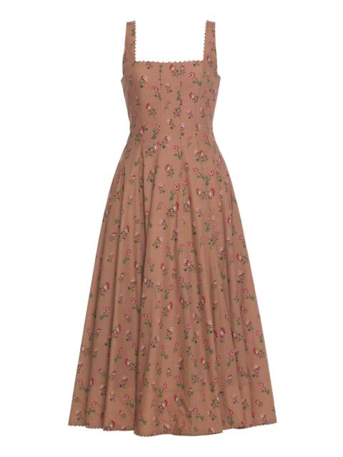 Agua by Agua Bendita Frontera Quebrada Midi Dress