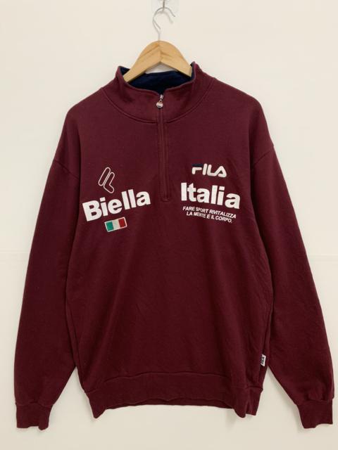 Other Designers Fila - Fila Biella Italia Sweatshirt Extra Large Red