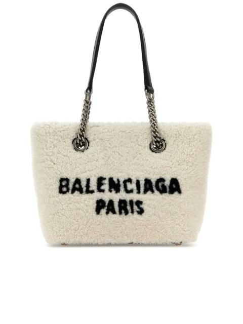 BALENCIAGA Shearling Duty Free S Handbag