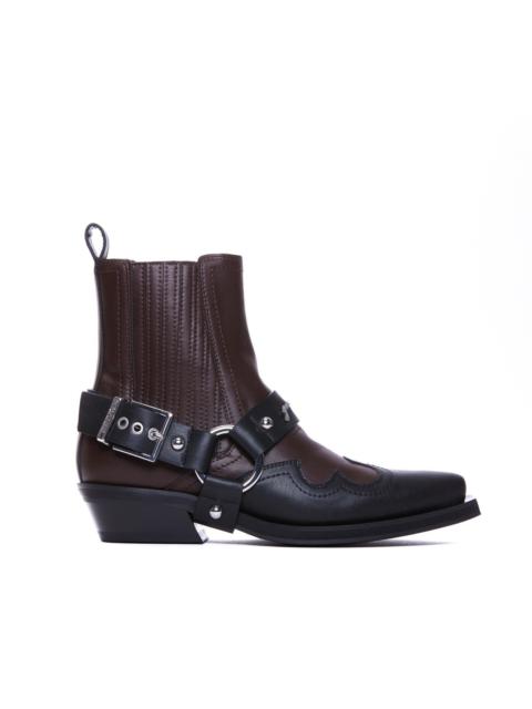 GANNI Ganni Women Western Bicolor Booties