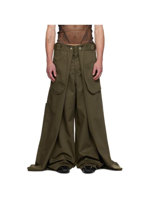 Khaki Shayne Oliver Edition 'The Wrap' Trousers