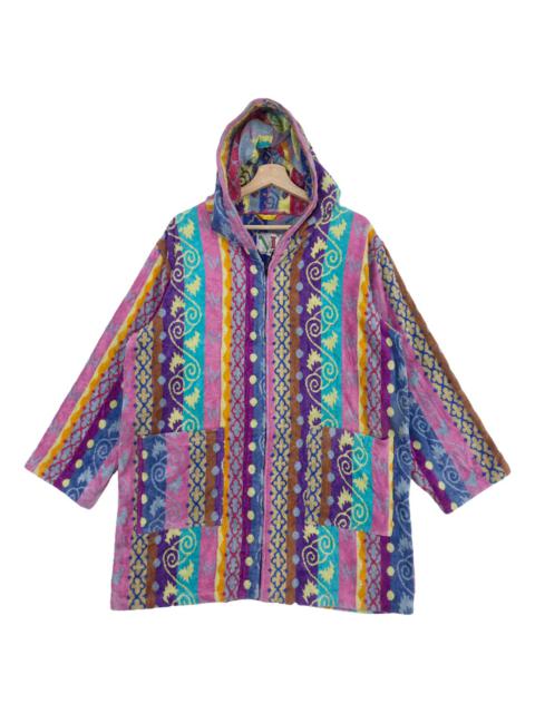 Other Designers Italian Designers - Vintage Italia Milano Hoodie Velour Zipper Jacket