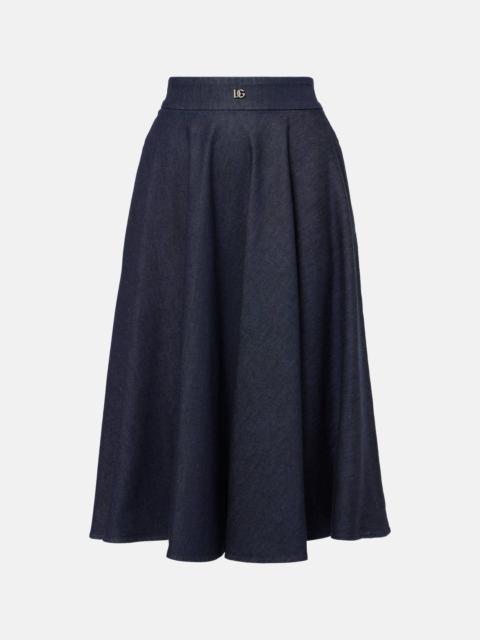 Dolce & Gabbana DG midi skirt