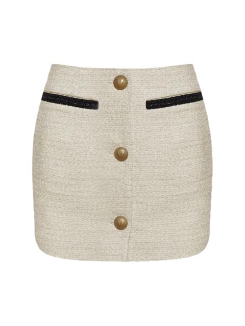 VETEMENTS tweed mini skirt