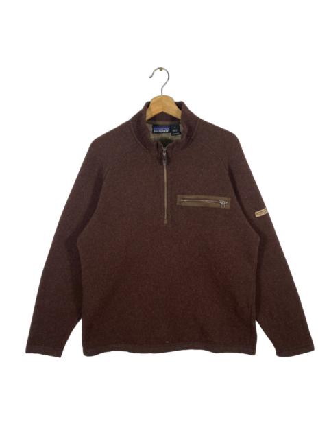Other Designers Vintage - Vintage 90s Patagonia Half Zip Tri-blend M Size Brown Colour
