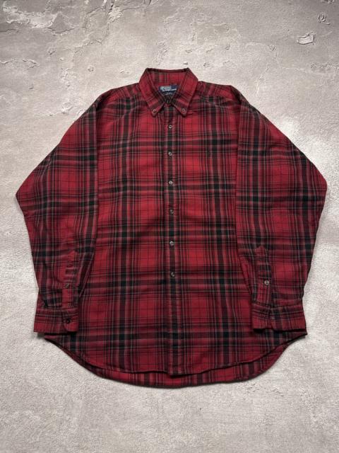 Other Designers Polo Ralph Lauren - Vintage 90s Ralph Lauren RRL Style Flannel Shirt Button Up