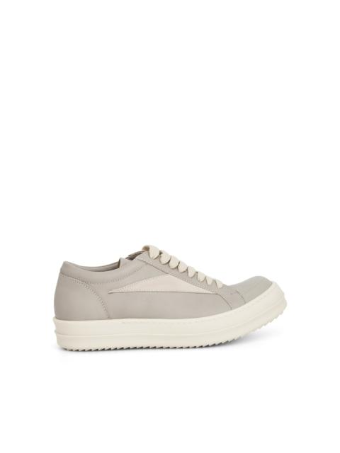 Rick Owens Women Vintage Leather Sneaker in Pearl/Milk