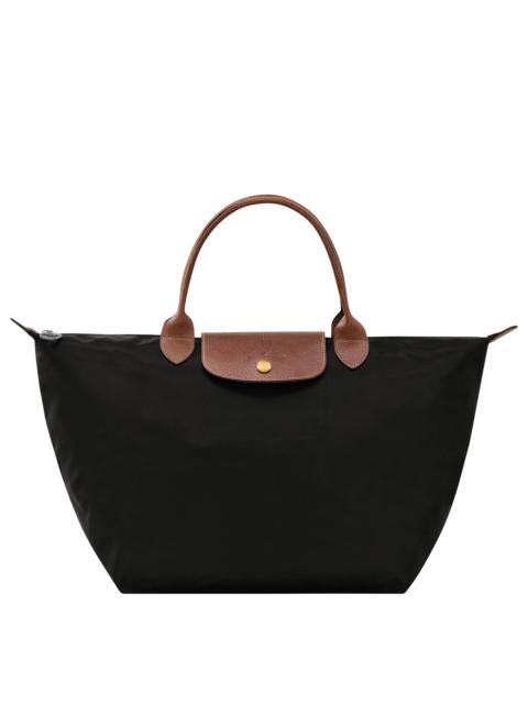 Longchamp Le Pliage Original M Handbag Black - Recycled canvas