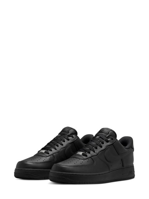 Nike Nike Air Force 1 '07 FlyEase Sneaker in Black/Black/Black at Nordstrom
