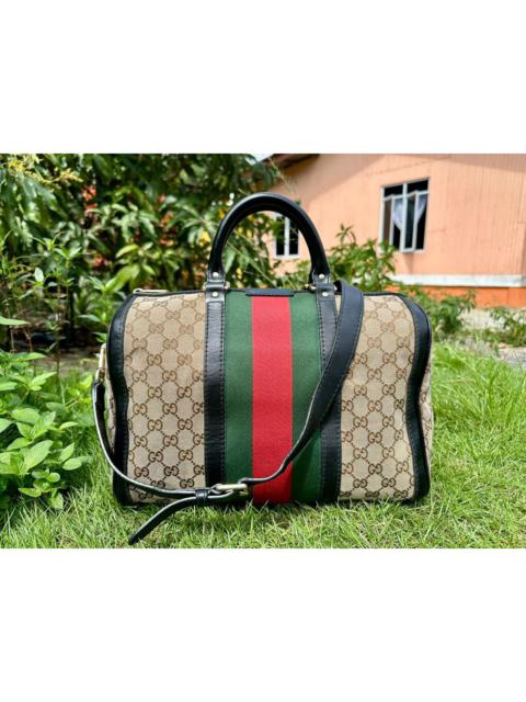 Authentic Gucci Monogram GG Boston Bag