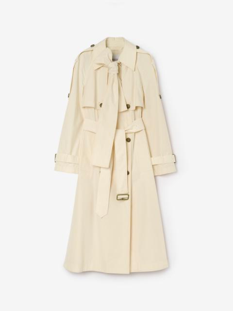Burberry Long Canvas Trerose Trench Coat