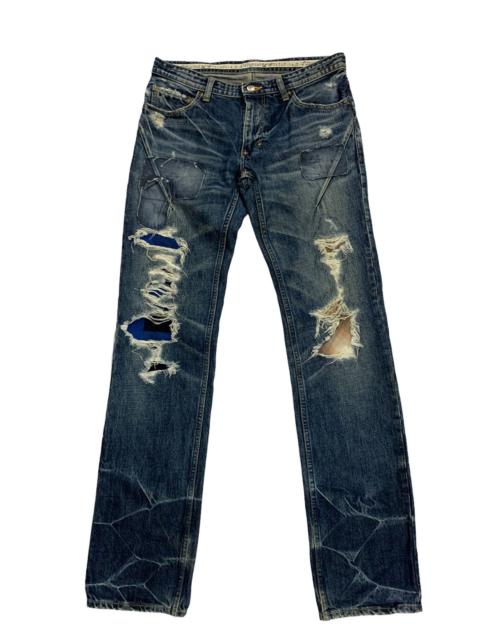 NUMBER (N)INE 🔥N(N) DISTRESSED PATCHWORK DENIM W30