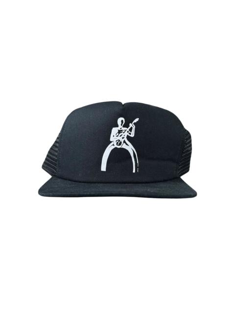 Chrome Hearts guitar player-print trucker cap