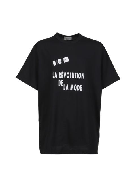 Yohji Yamamoto S/S PRINT T-SHIRT / BLK