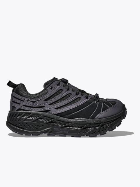 HOKA Elite Terrain System Stinson EVO OG Shoes in Black/Black