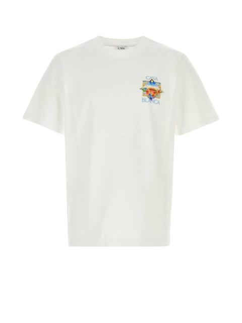 CASABLANCA Casablanca Men White Cotton T-Shirt