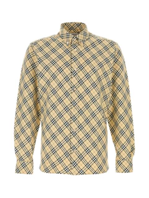 Burberry Burberry Men Embroidered Cotton Shirt