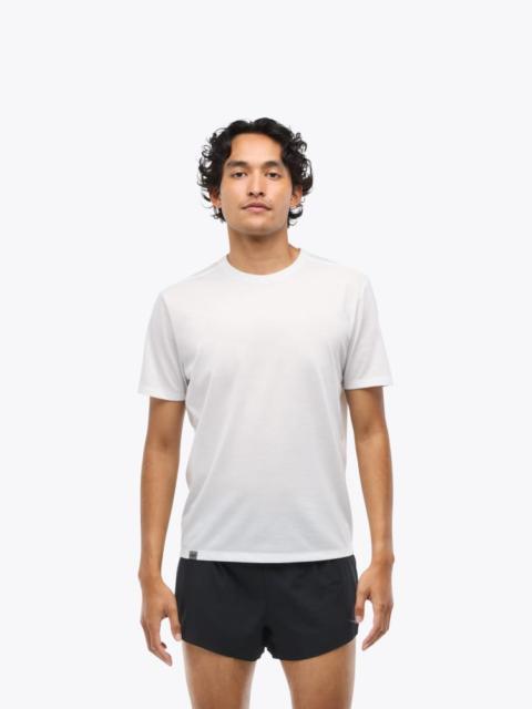 HOKA Men's GlideTech Short Sleeve Shirt in White