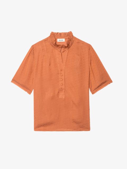 Zadig & Voltaire Topher Satin Top