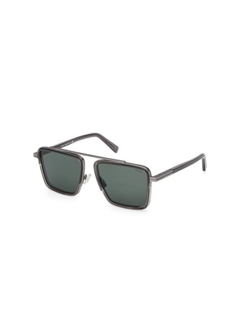ZEGNA Zegna Green Navigator Men's Sunglasses EZ0272 20N 57
