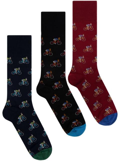 Paul Smith Printed Socks - 3 Pack