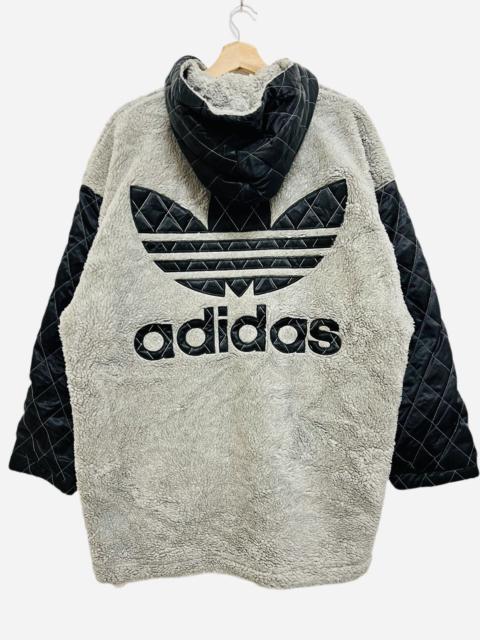 adidas Vintage Adidas Trefoil Big Logo Long Jacket