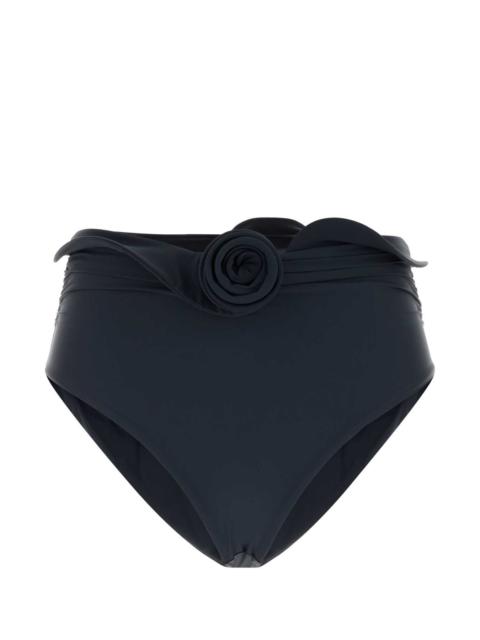 MAGDA BUTRYM Magda Butrym Women Denim Blue Stretch Nylon Bikini Bottom