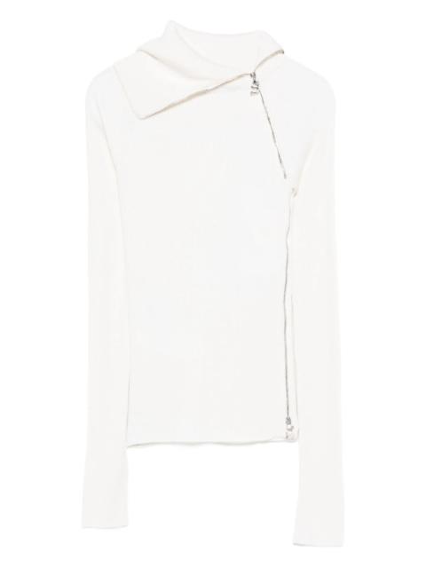 Sportmax Sportmax Ribbed Zip-front Sweater