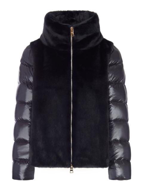 Herno Herno Women Puffer Jacket With Faux Fur Panel