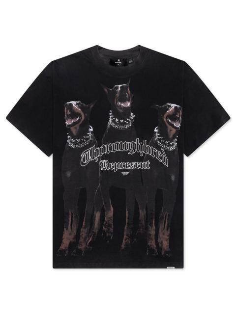 REPRESENT THOROUGHBRED T-SHIRT - VINTAGE BLACK