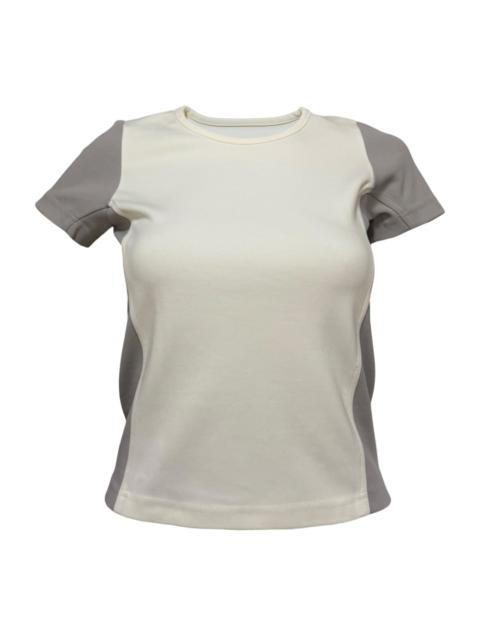 CHANEL CHANEL Sport Spring Summer 2001 CC Logo Patch Technical Short Sleeve Top